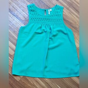 Elle Turquoise Sleeveless Top